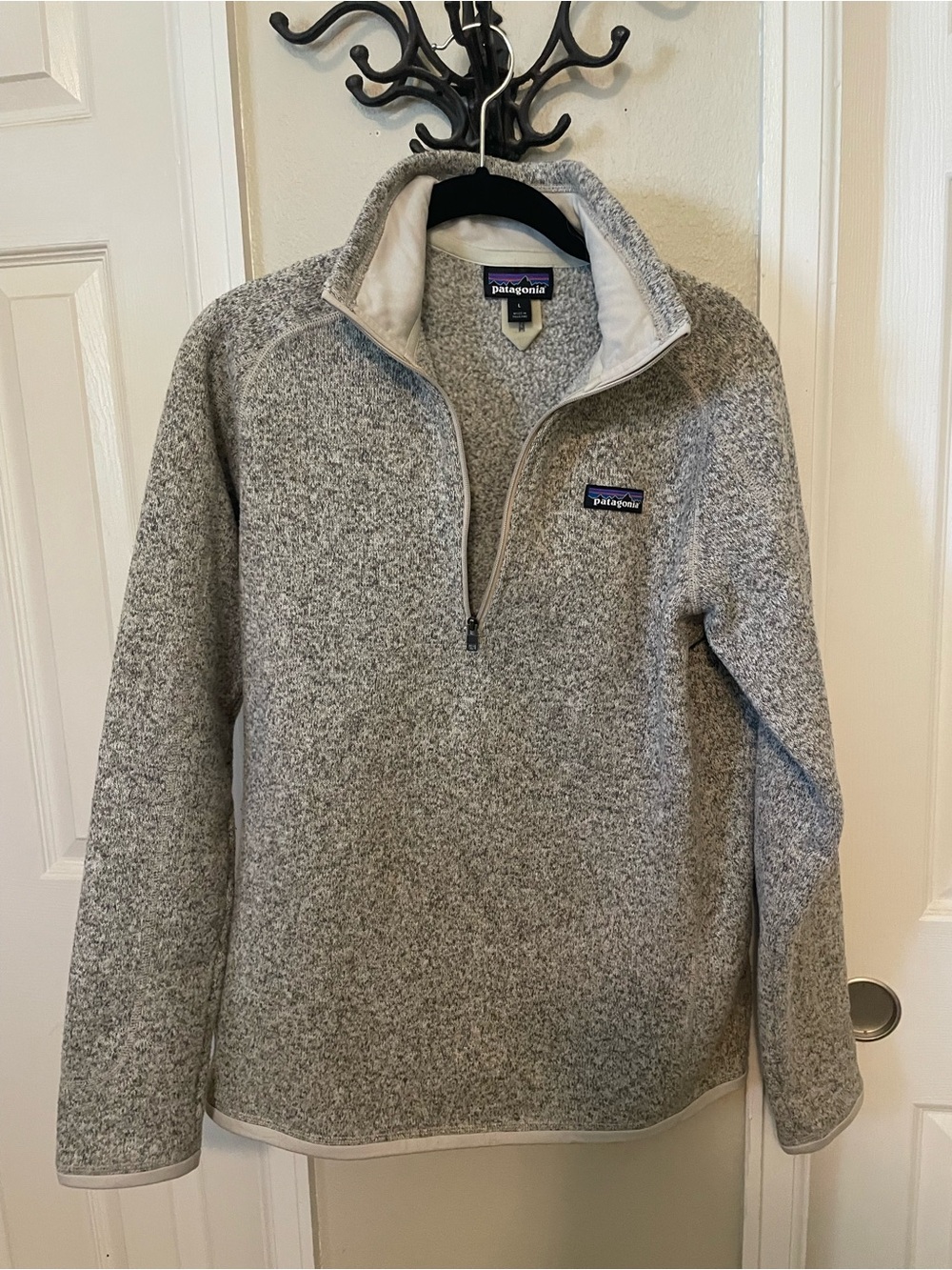 Women’s Patagonia Tan/Grey 1/4 Zip Better Sweater